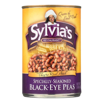 Buy Sylvia's Black Eye Peas - Seasoned - Case Of 12 - 15 Oz.  at OnlyNaturals.us