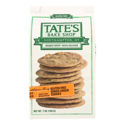 Tate's Bake Shop Ginger Zinger Cookies - Case Of 12 - 7 Oz. | OnlyNaturals.us