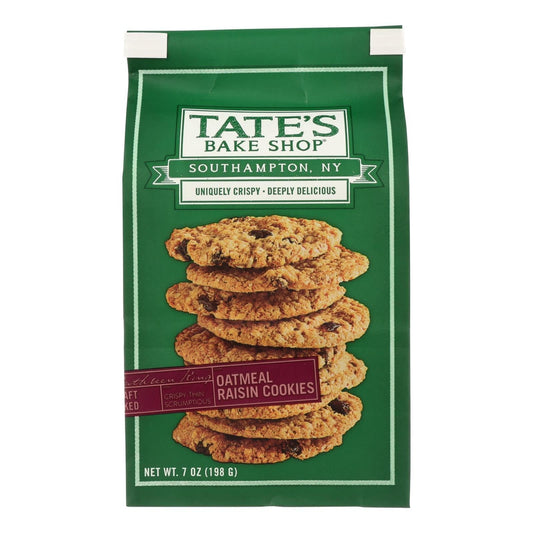 Buy Tate's Bake Shop Oatmeal Raisin Cookies  - Case Of 12 - 7 Oz  at OnlyNaturals.us