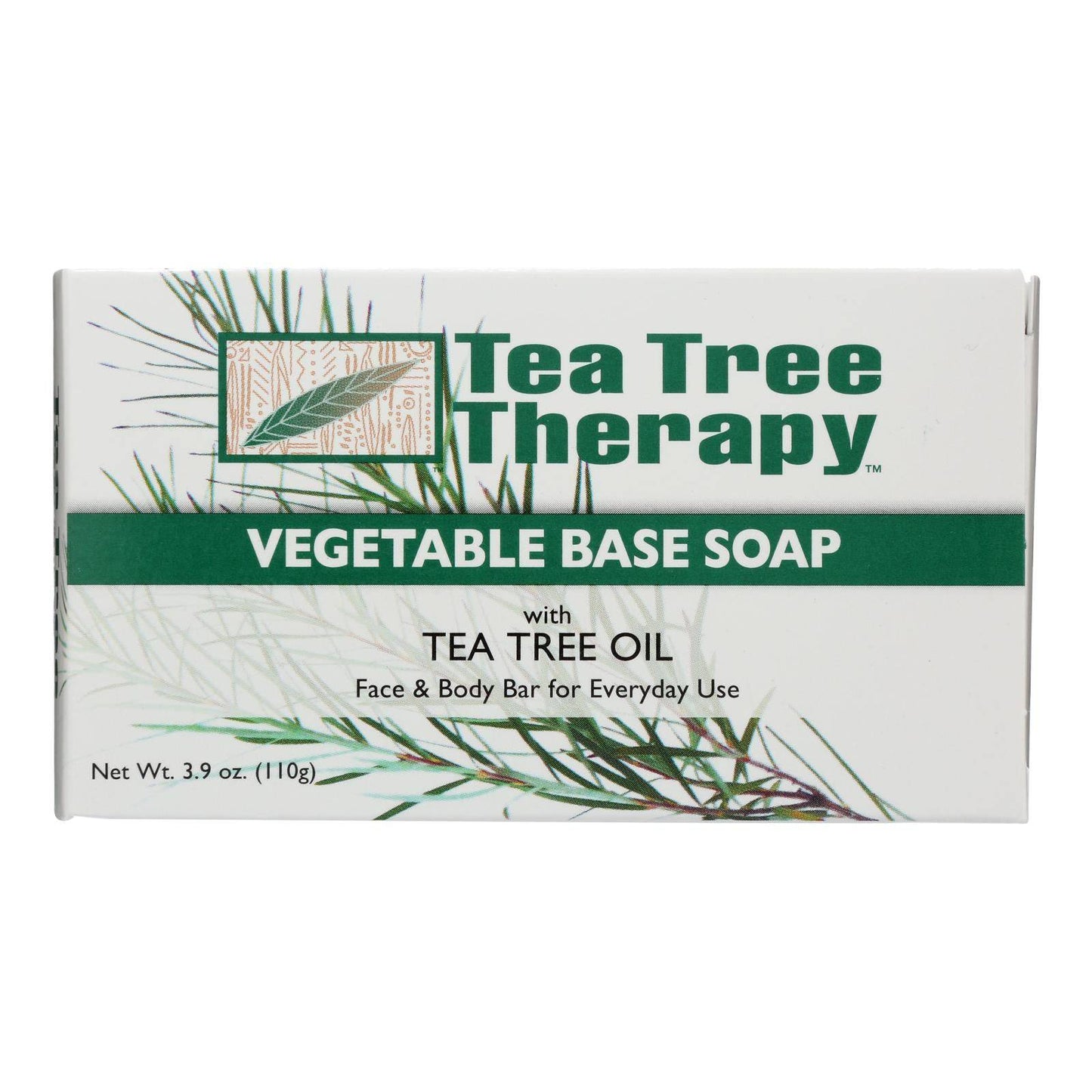 Tea Tree Therapy Vegetable Base Soap With Tea Tree Oil - 3.9 Oz | OnlyNaturals.us