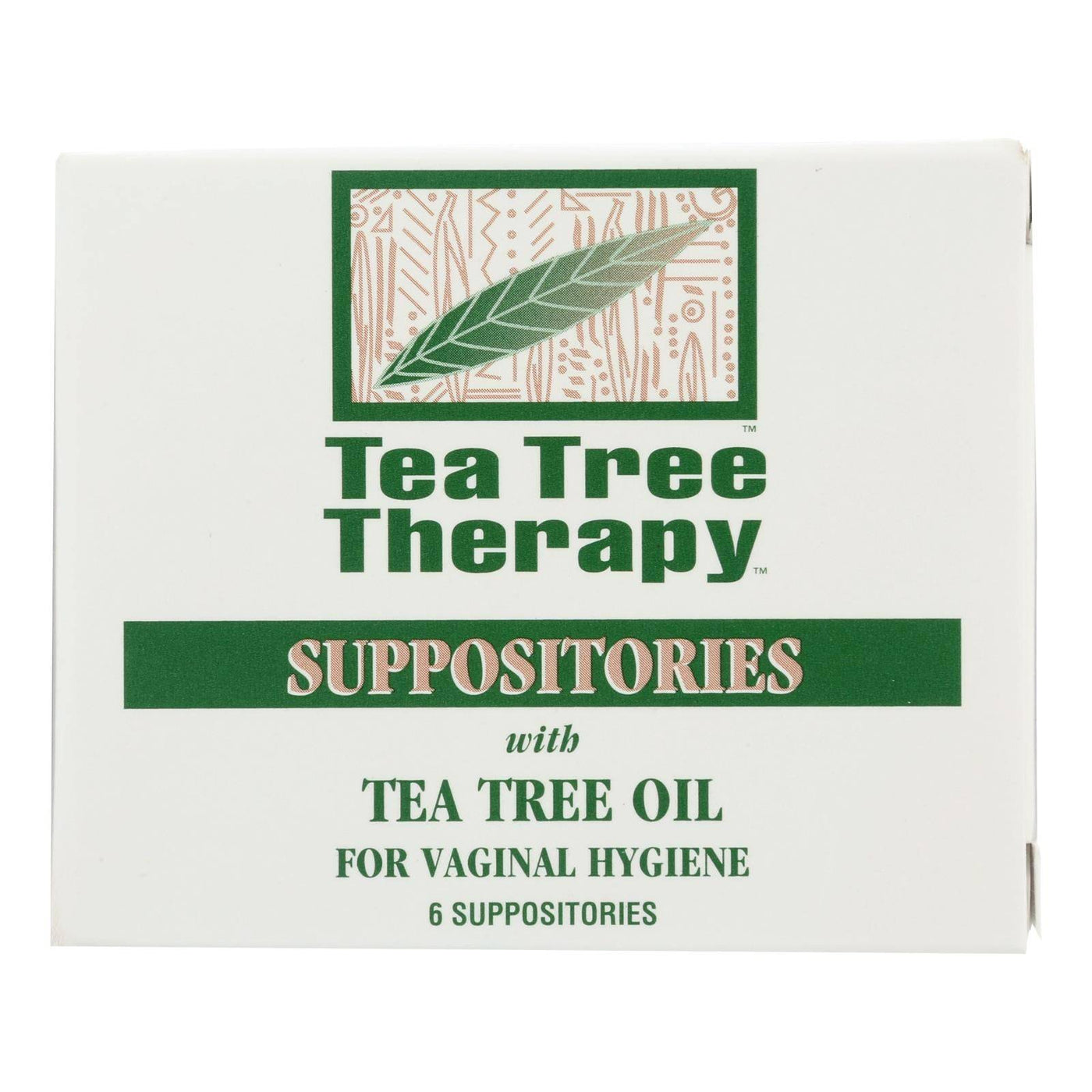 Tea Tree Therapy Vaginal Suppositories With Tea Tree Oil - 6 Suppositories | OnlyNaturals.us