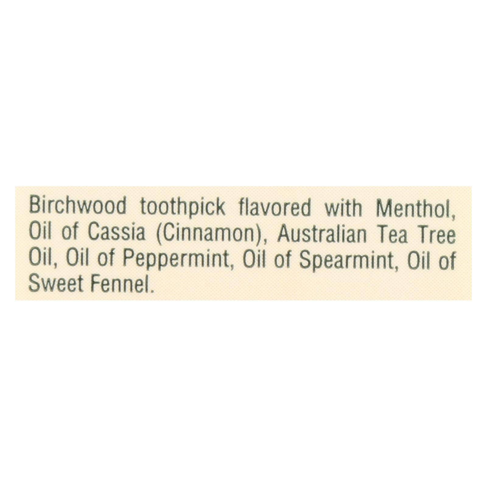 Tea Tree Therapy Toothpicks - 100 Toothpicks - Case Of 12 | OnlyNaturals.us