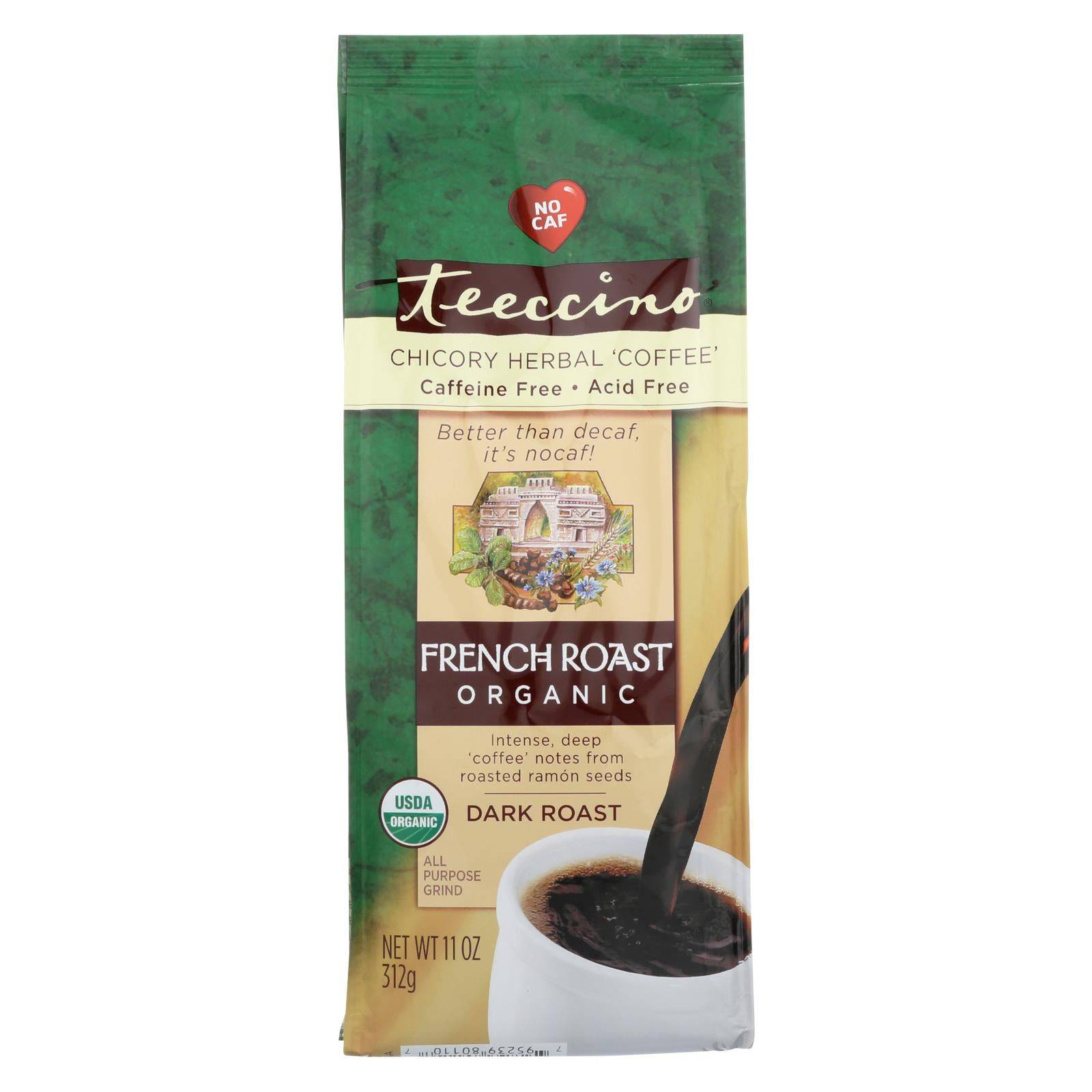 Teeccino Herbal Coffee French Roast Maya Dark Roast - 11 Oz - Case Of 6 | OnlyNaturals.us