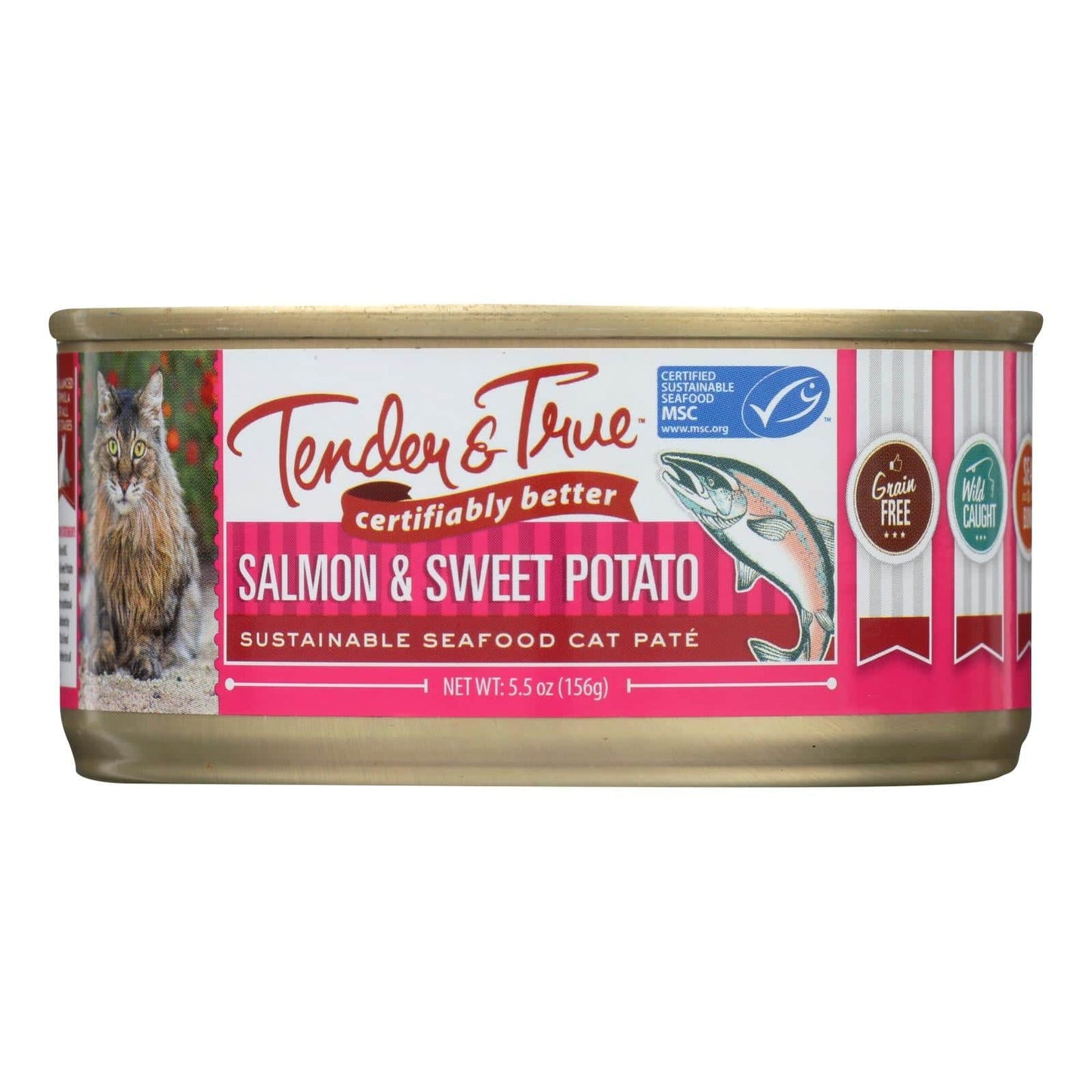 Tender & True - Cat Food Salmon&swt Pot - Case Of 24 - 5.5 Oz | OnlyNaturals.us