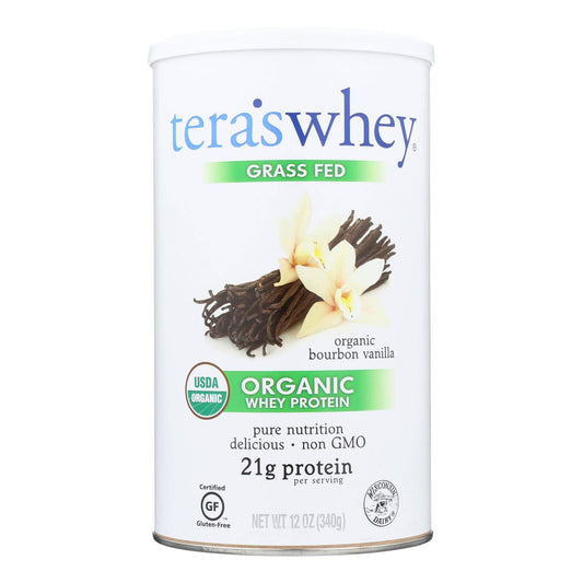 Buy Teras Whey Protein Powder - Whey - Organic - Bourbon Vanilla - 12 Oz  at OnlyNaturals.us