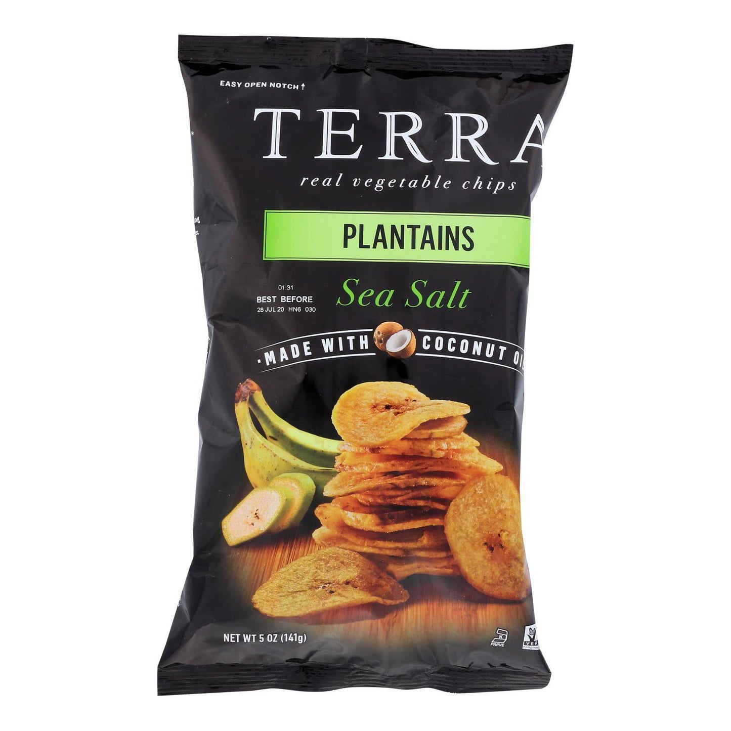 Terra Chips Veggie Chips - Plantains With Sea Salt - Case Of 12 - 5 Oz | OnlyNaturals.us