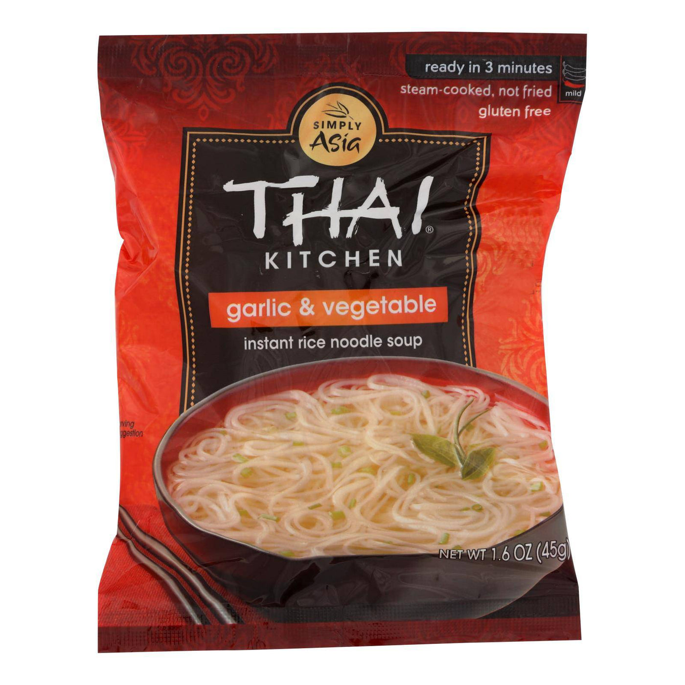 Buy Thai Kitchen Instant Rice Noodle Soup - Garlic And Vegetable - Mild - 1.6 Oz - Case Of 6  at OnlyNaturals.us