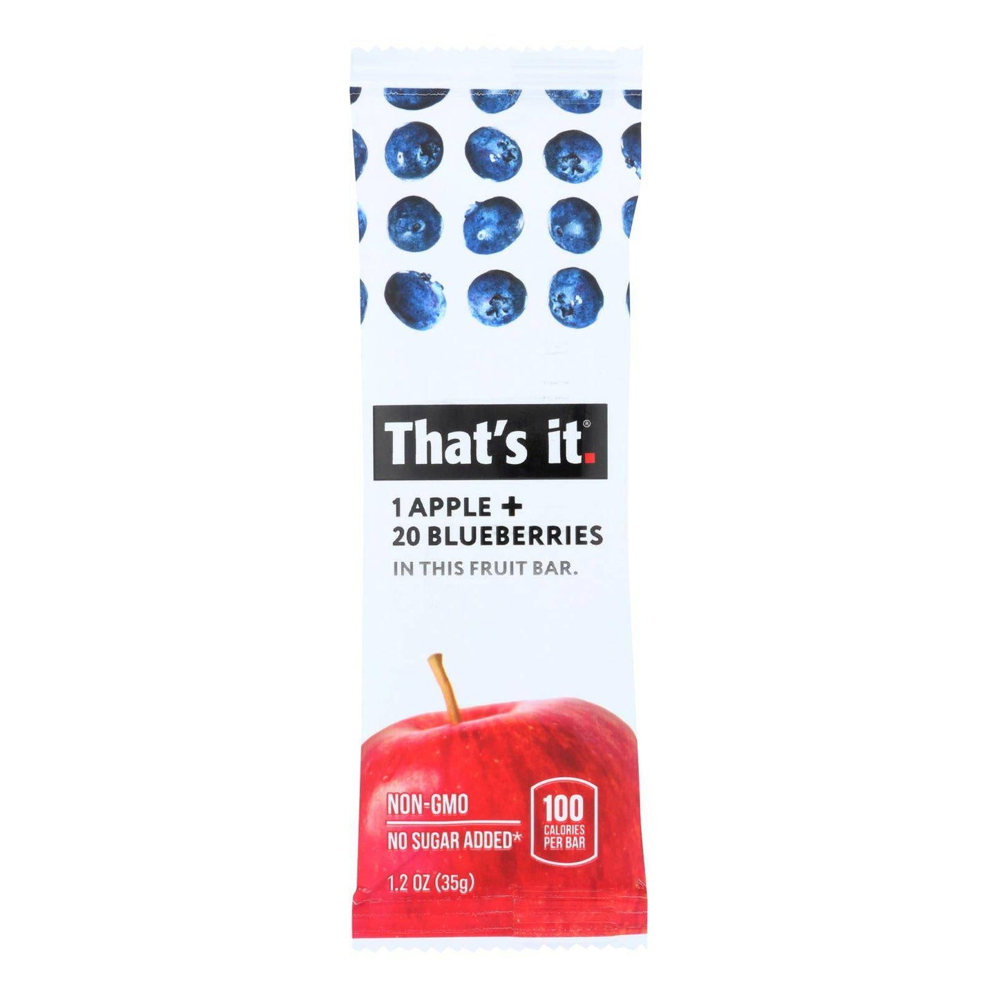 Buy That's It Fruit Bar - Apple And Blueberry - Case Of 12 - 1.2 Oz  at OnlyNaturals.us