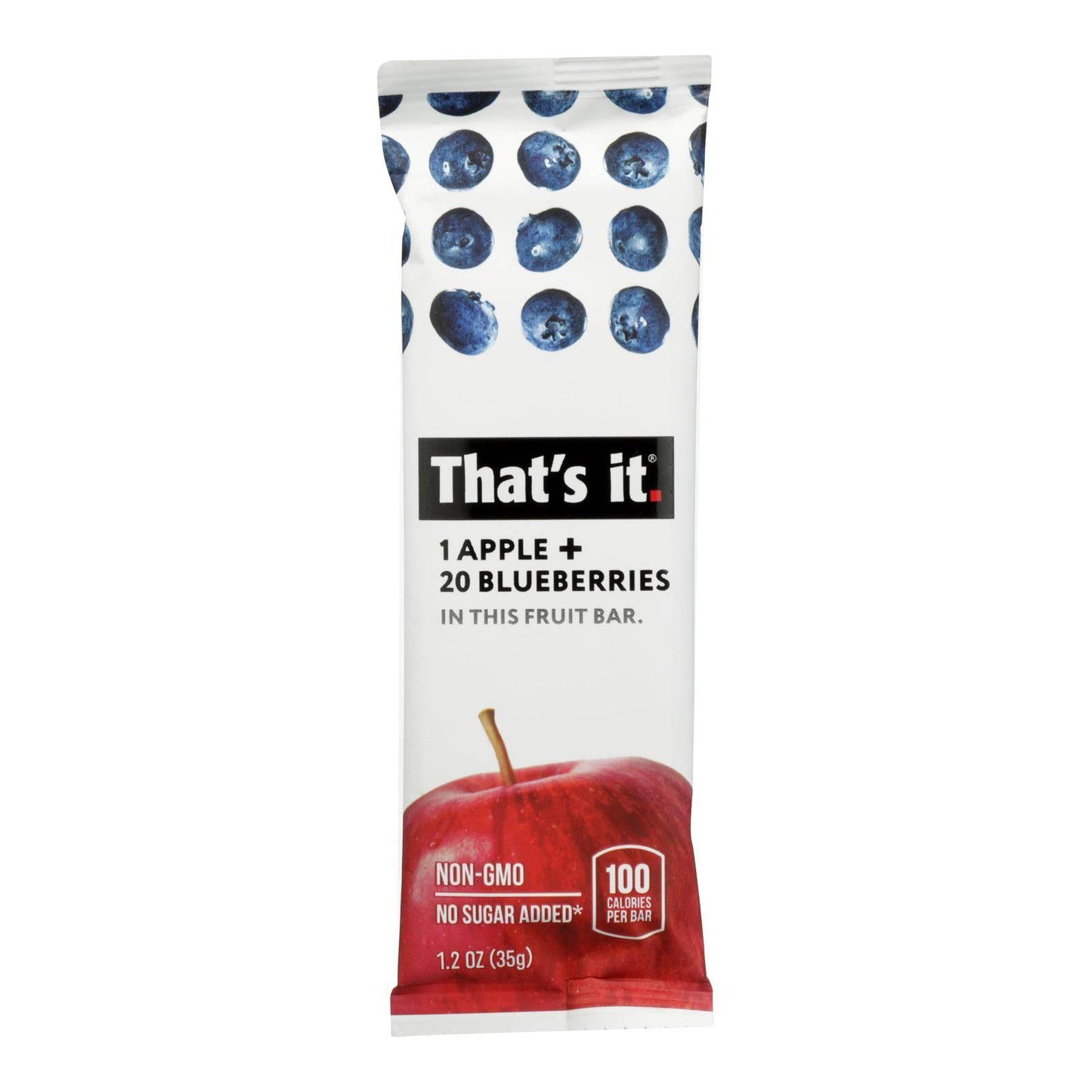 Buy That's It Fruit Bar - Apple And Blueberry - Case Of 12 - 1.2 Oz  at OnlyNaturals.us