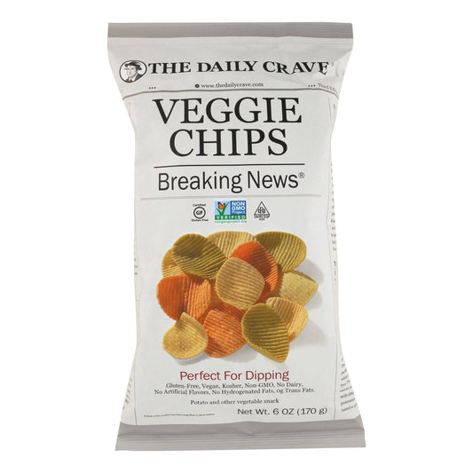 The Daily Crave Veggie Chips - Perfect For Dipping - Case Of 8 - 6 Oz | OnlyNaturals.us