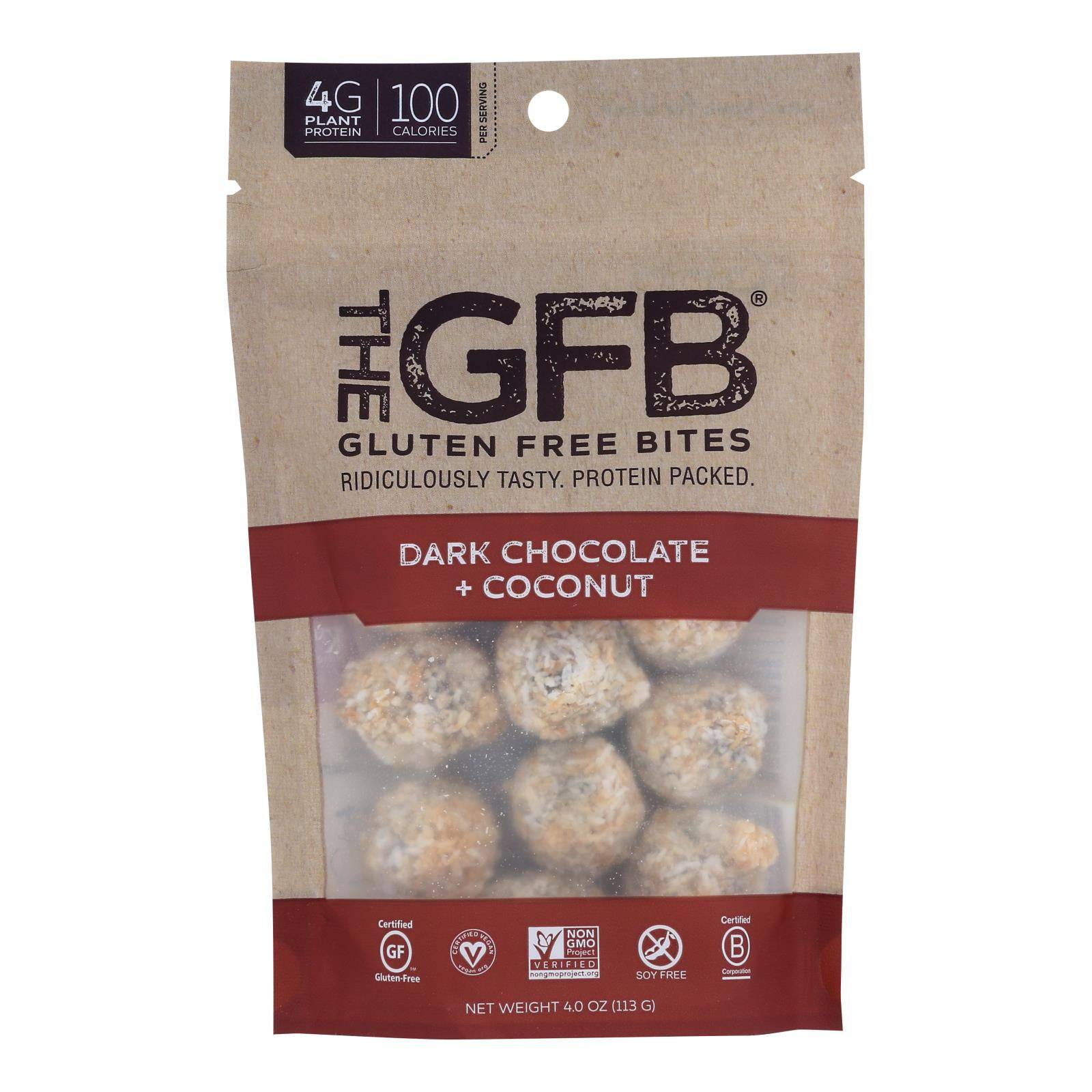 The Gluten Freeb Bites - Dark Chocolate Coconut - Case Of 6 - 4 Oz | OnlyNaturals.us