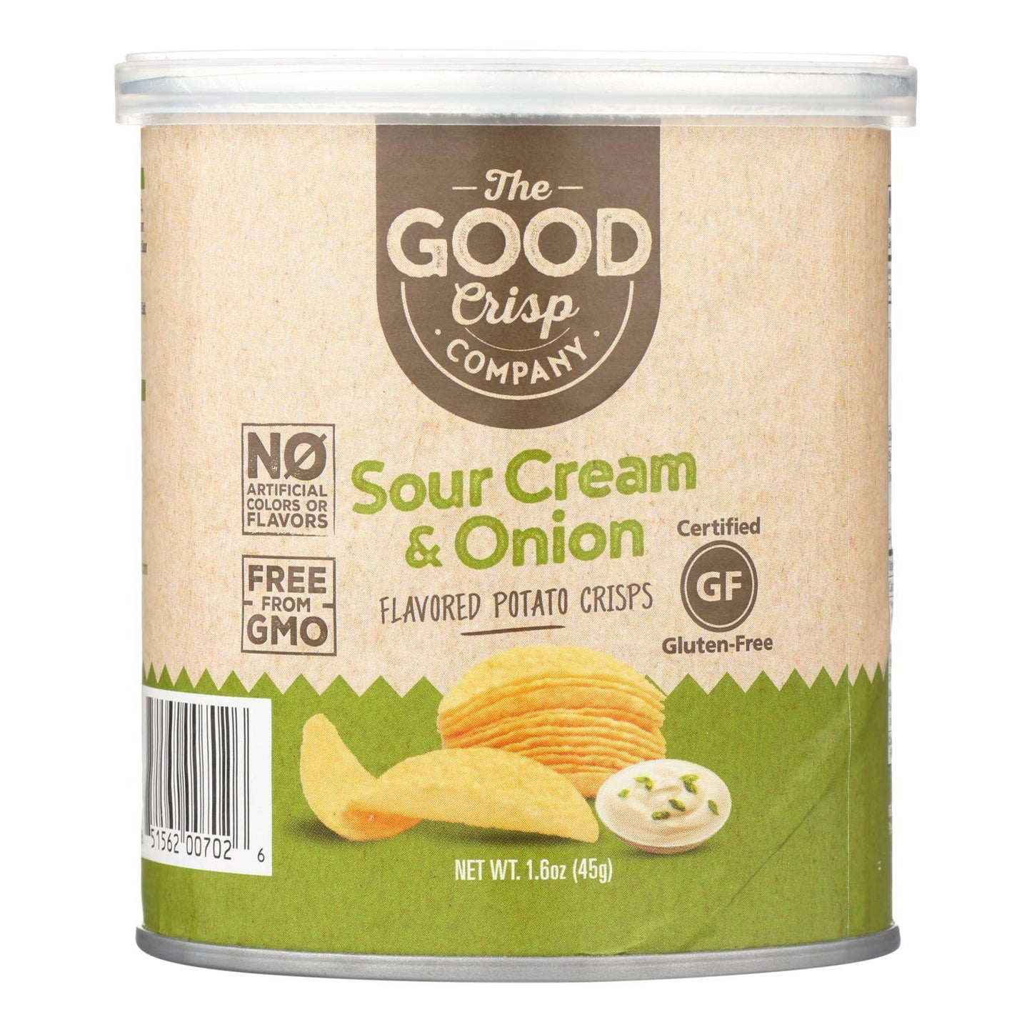 Buy The Good Crisp Company Potato Crisps - Sour Cream And Onion - Case Of 12 - 1.6 Oz  at OnlyNaturals.us