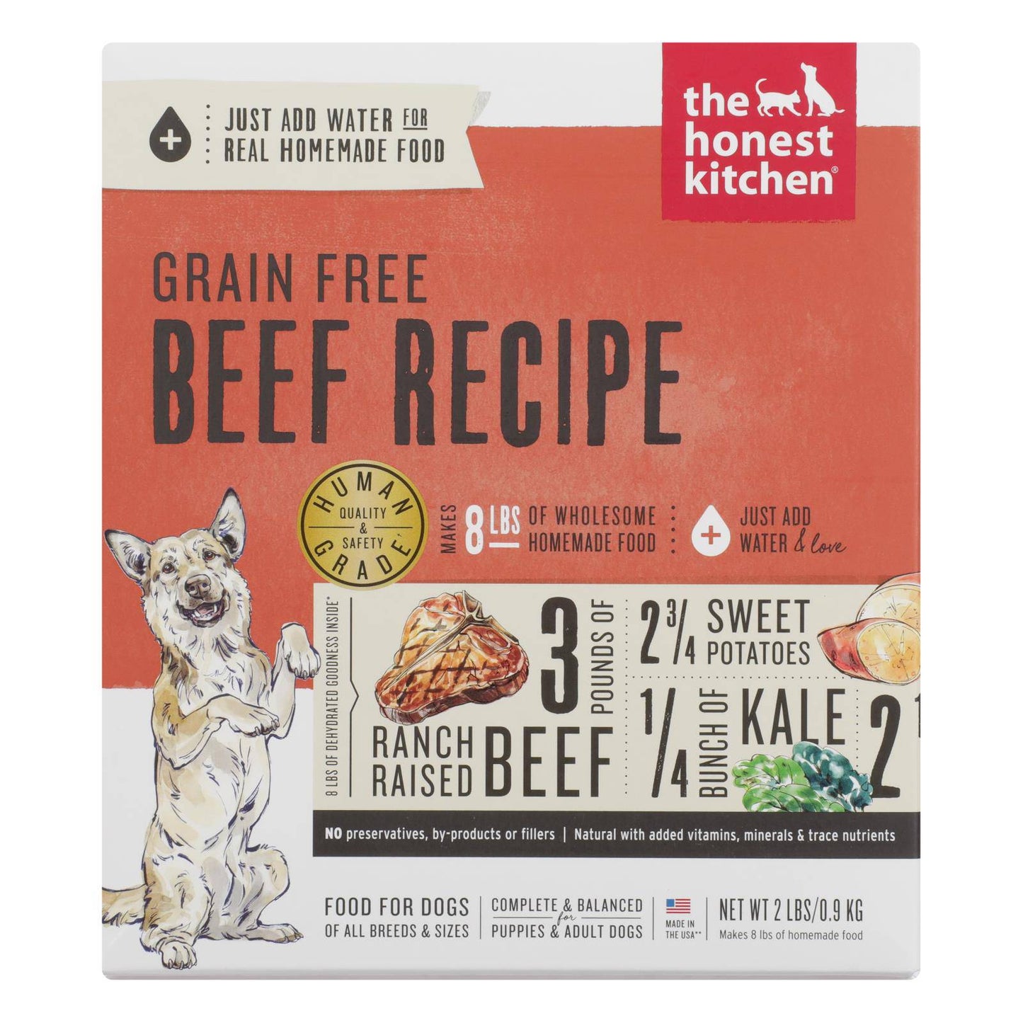 The Honest Kitchen - Dog Food - Grain-free Beef Recipe - Case Of 6 - 2 Lb. | OnlyNaturals.us
