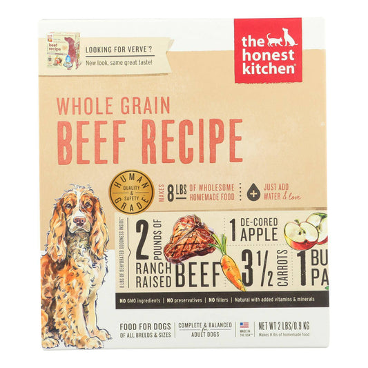 The Honest Kitchen - Dog Food - Whole Grain Beef Recipe - Case Of 6 - 2 Lb. | OnlyNaturals.us