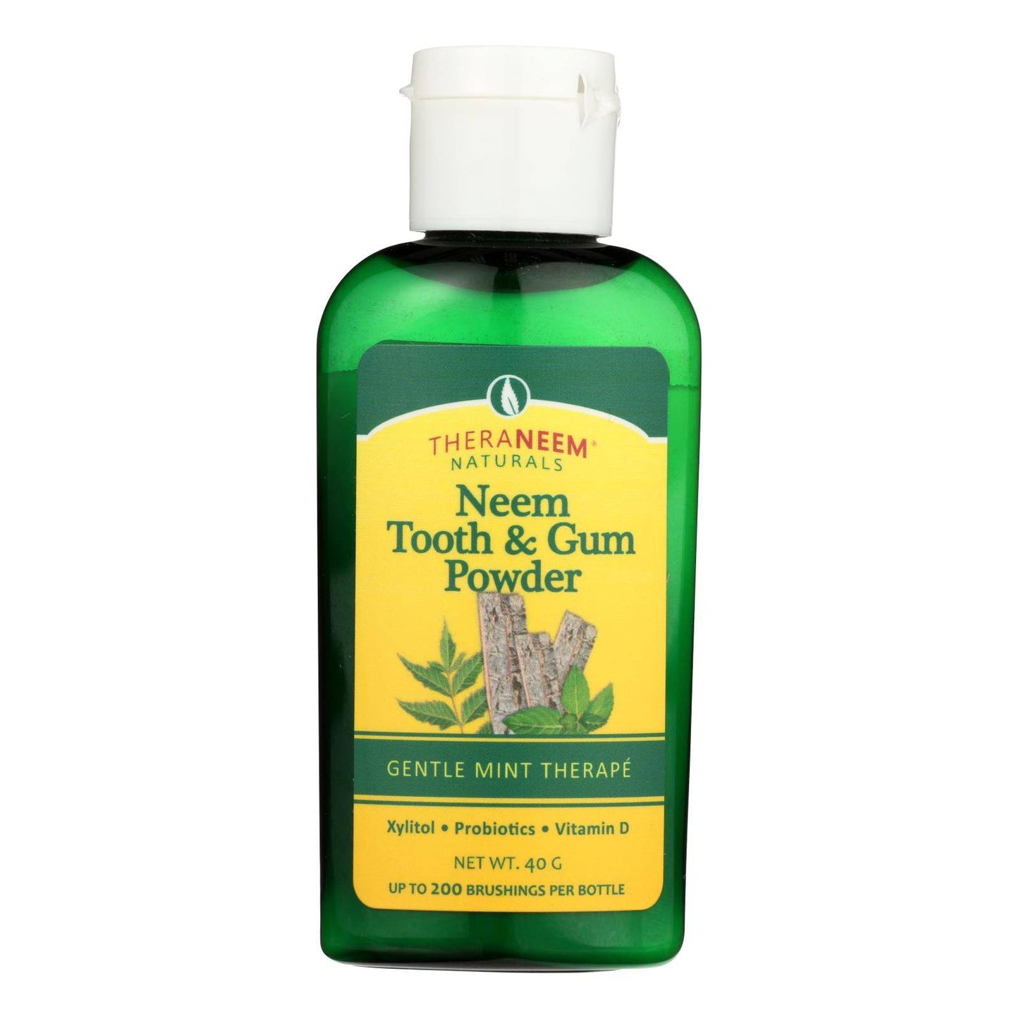 Theraneem Naturals Gentle Mint Therape Neem Tooth & Gum Powder  - 1 Each - 40 Grm | OnlyNaturals.us