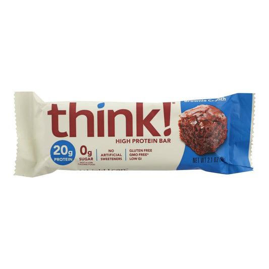 Buy Think Products Thin Bar - Brownie Crunch - Case Of 10 - 2.1 Oz  at OnlyNaturals.us