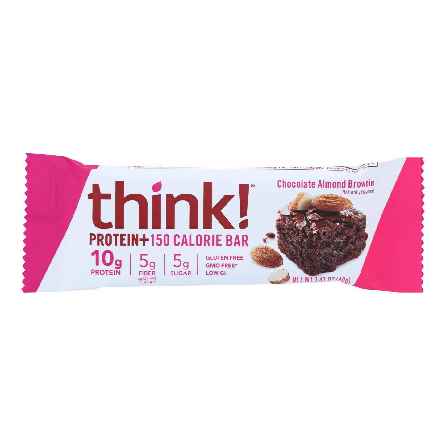 Buy Think Products Thinkthin Bar - Lean Protein Fiber - Chocolate Almond - 1.41 Oz - 1 Case  at OnlyNaturals.us