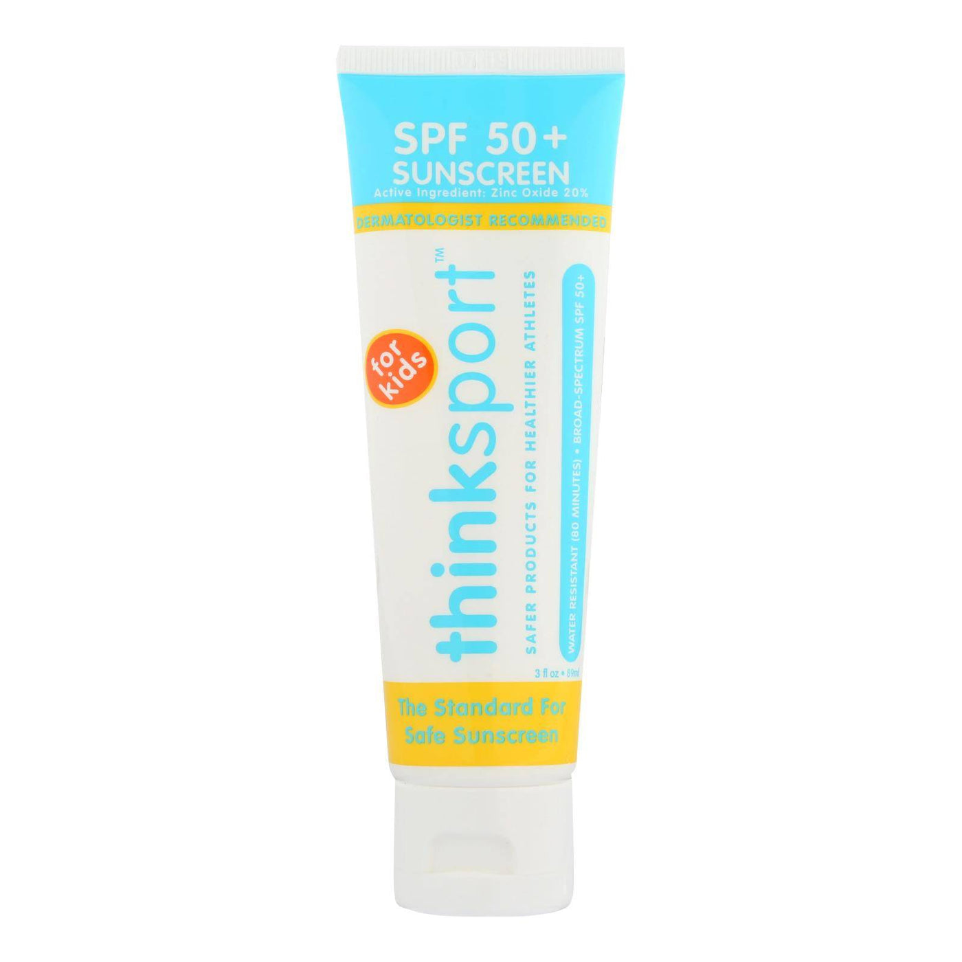 Buy Thinksport Sunscreen - Safe - Kids - Spf 50 Plus - 3 Oz  at OnlyNaturals.us