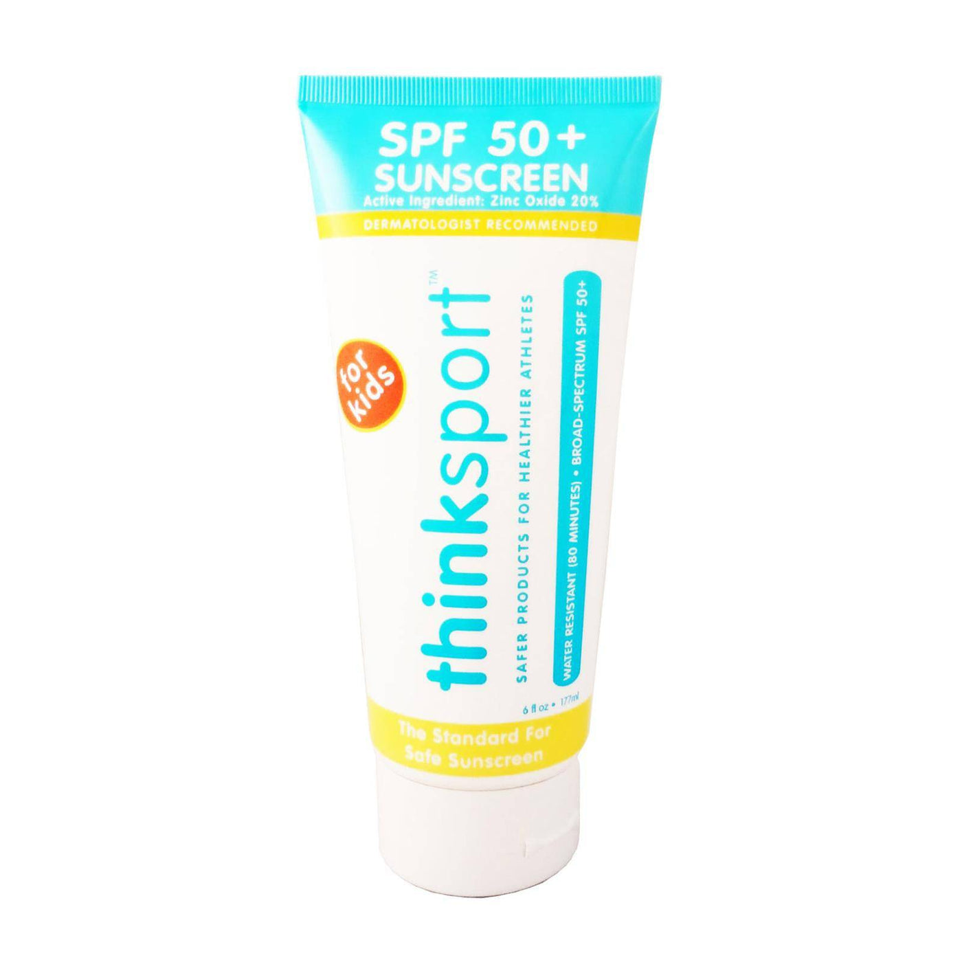 Thinksport Sunscreen - Safe - Kids - Spf 50 Plus - Family Size - 6 Oz | OnlyNaturals.us