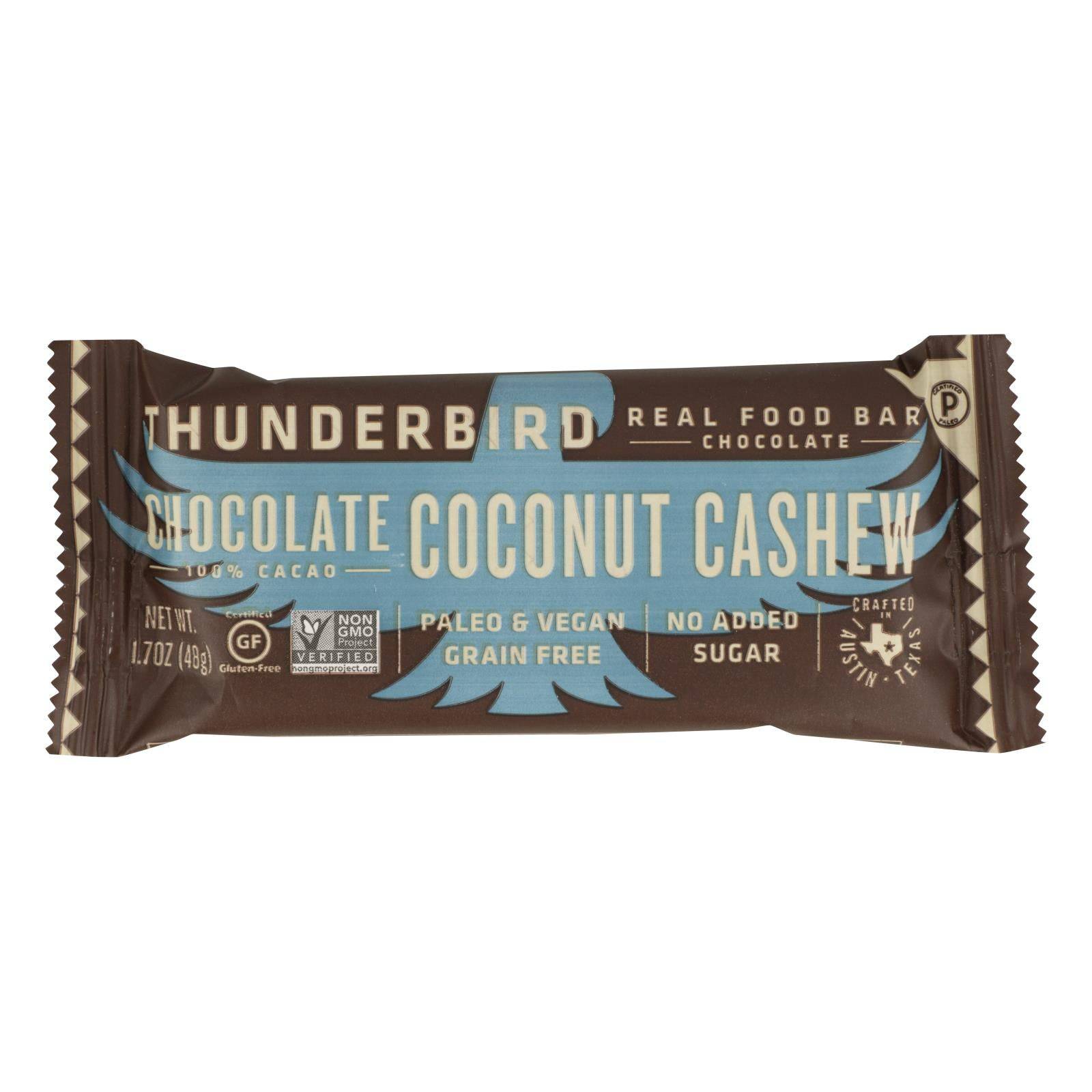 Thunderbird - Bar Chocolate Coconut Cashew - Case Of 12-1.7 Oz | OnlyNaturals.us