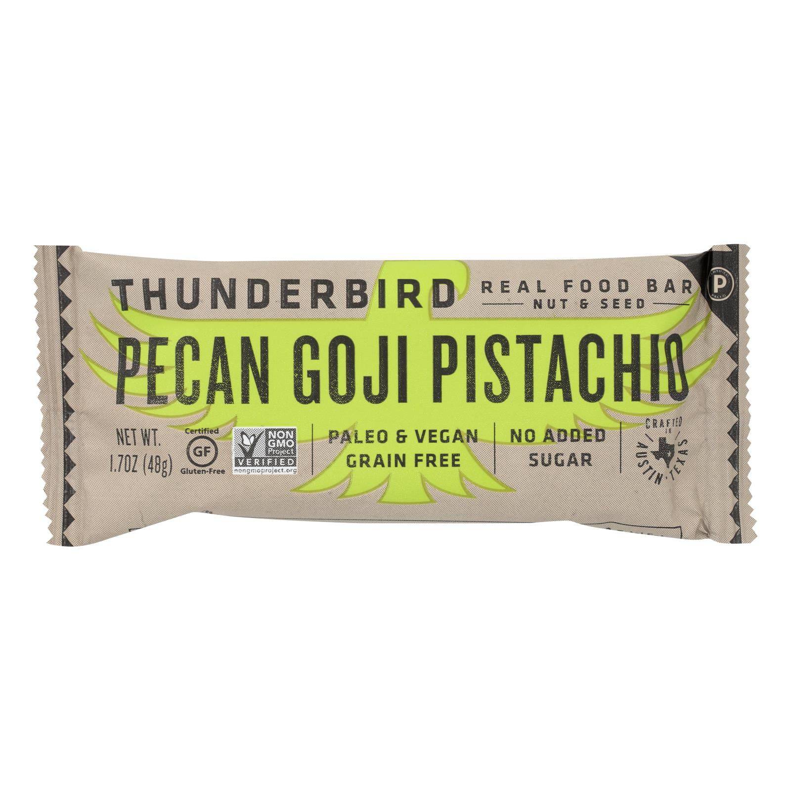 Thunderbird - Bar Pecans Goji Pistachio - Case Of 12-1.7 Oz | OnlyNaturals.us