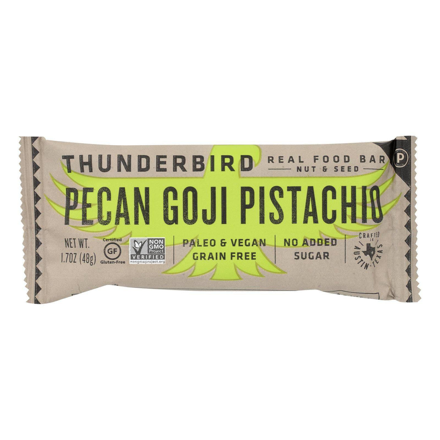 Thunderbird - Bar Pecans Goji Pistachio - Case Of 12-1.7 Oz | OnlyNaturals.us