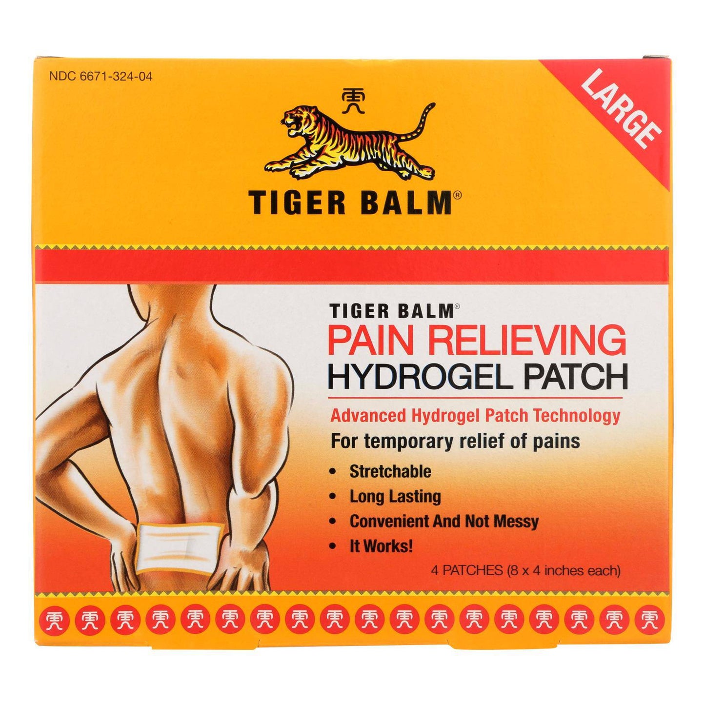 Tiger Balm Pain Relieving Large Patches - Case Of 6 - 4 Pack | OnlyNaturals.us