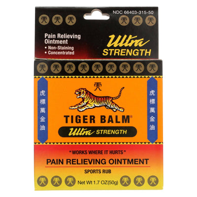 Tiger Balm Pain Relieving Ointment Ultra Strength - Non-staining - 1.7 Oz | OnlyNaturals.us