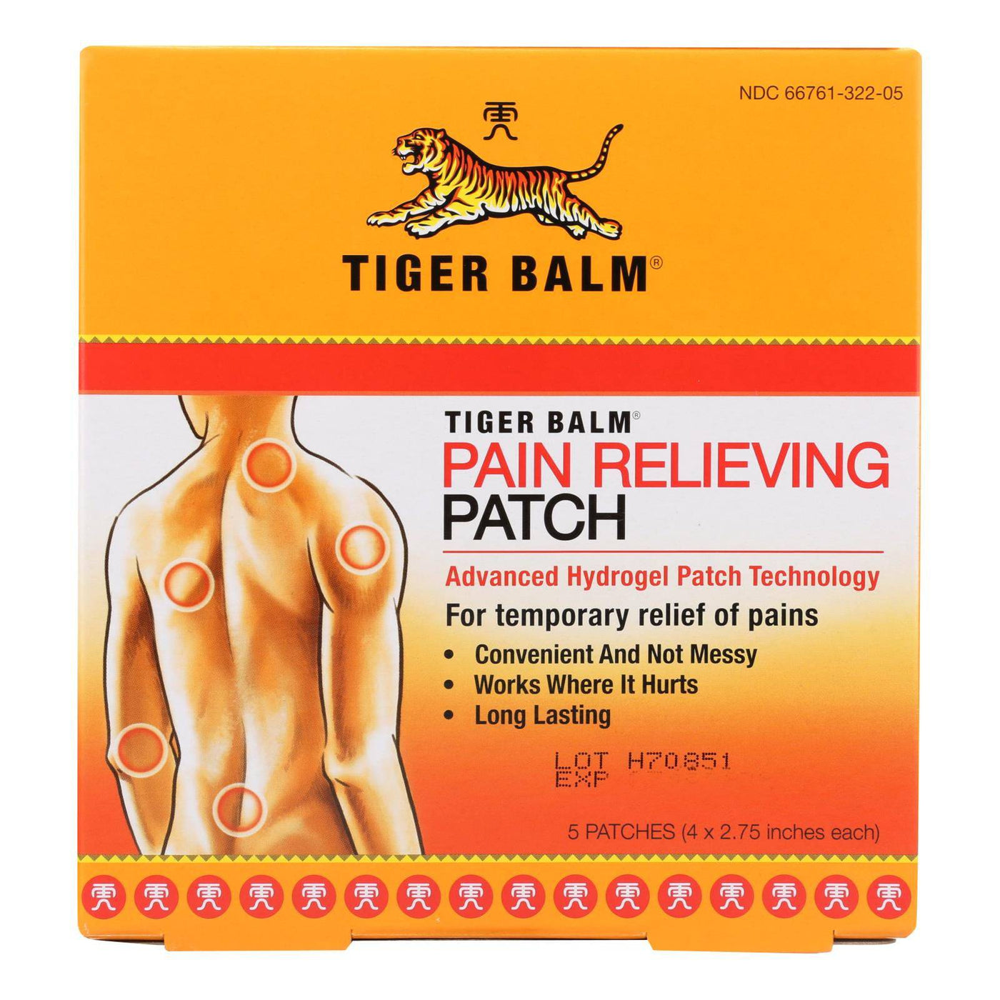 Buy Tiger Balm Patch Display Center - Case Of 6 - 5 Packs  at OnlyNaturals.us
