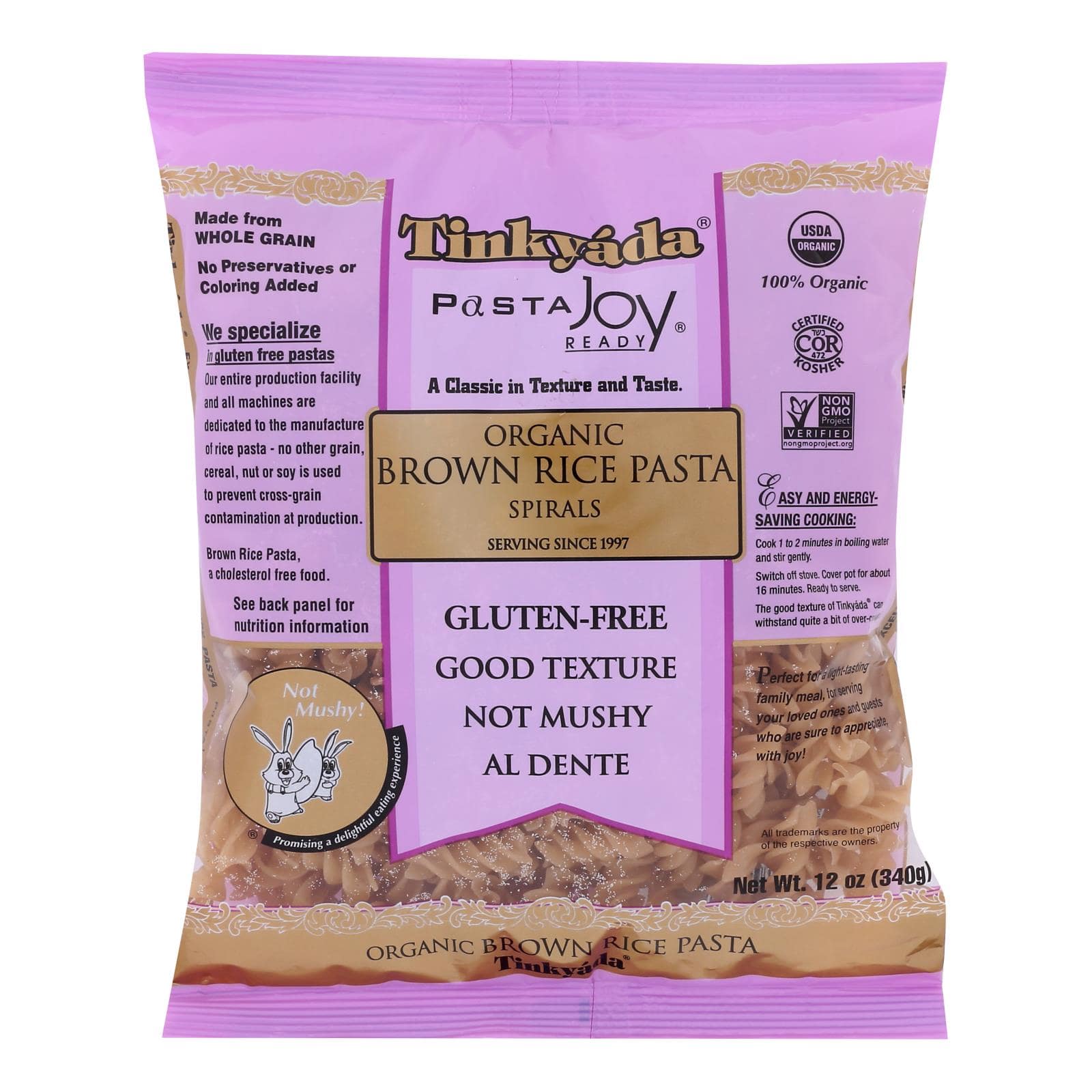 Buy Tinkyada Brown Rice Pasta - Spiral - Case Of 12 - 12 Oz  at OnlyNaturals.us