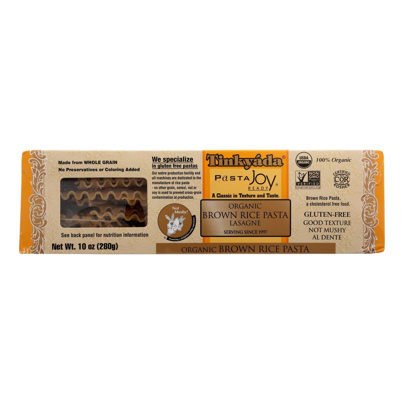 Tinkyada Organic Brown Rice Pasta - Lasagna - Case Of 12 - 10 Oz | OnlyNaturals.us