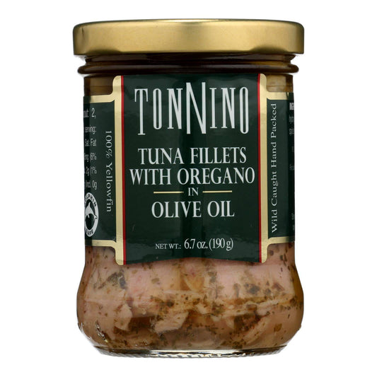 Buy Tonnino Tuna Fillets - Oregano Olive Oil - Case Of 6 - 6.7 Oz.  at OnlyNaturals.us