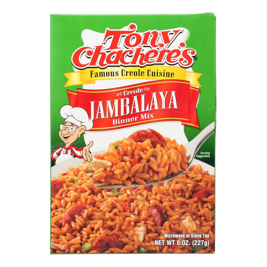 Buy Tony Chachere's Famous Creole Cuisine Creole Jambalaya Dinner Mix  - Case Of 12 - 8 Oz  at OnlyNaturals.us