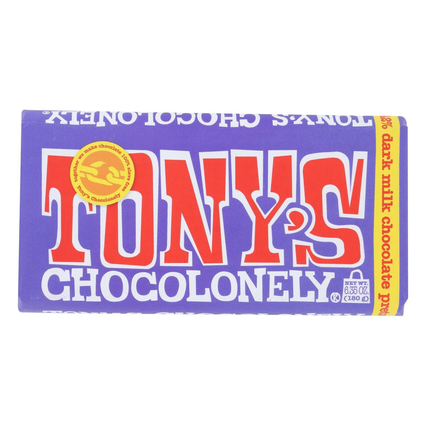 Tony's Chocolonely - Bar Chocolate Dk Pretzl Toffee - Case Of 15 - 6.35 Oz | OnlyNaturals.us