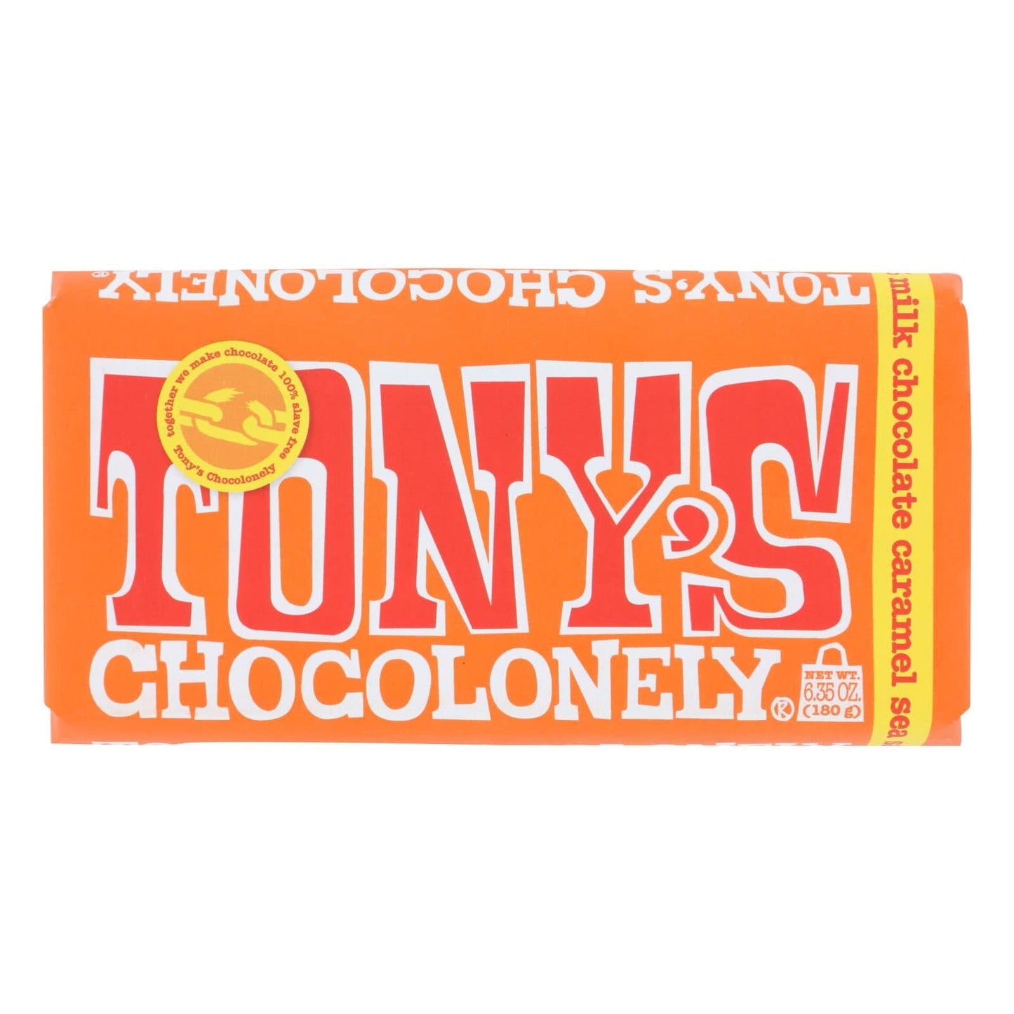 Tony's Chocolonely - Bar Chocolate Milk Caramel Ssl 32% - Case Of 15 - 6.35 Oz | OnlyNaturals.us