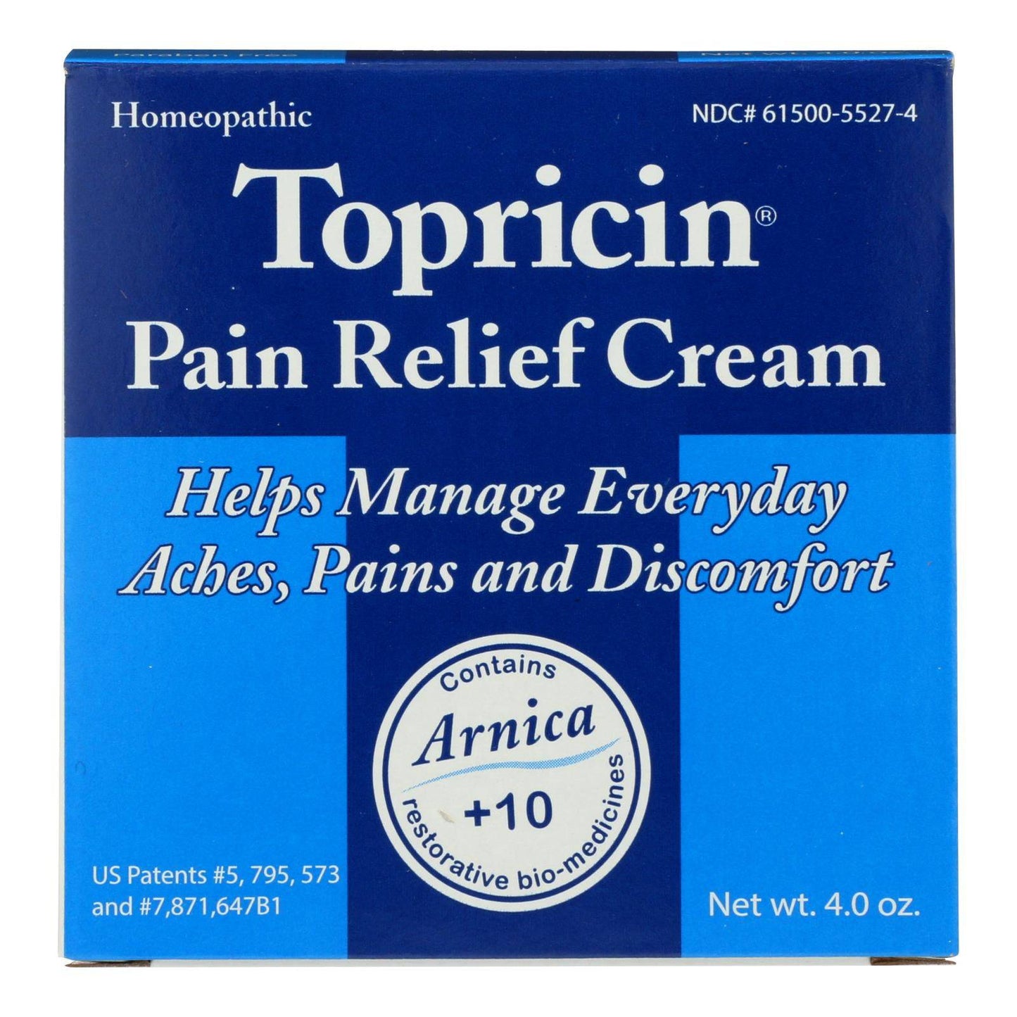 Buy Topricin Topricin Cream Jar - 4 Oz  at OnlyNaturals.us