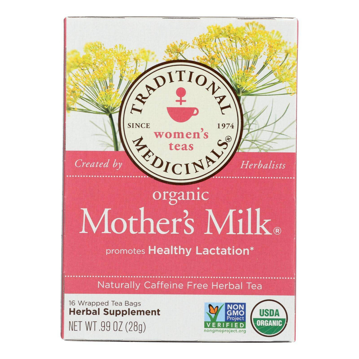 Buy Traditional Medicinals Organic Mother's Milk Herbal Tea - 16 Tea Bags - Case Of 6  at OnlyNaturals.us