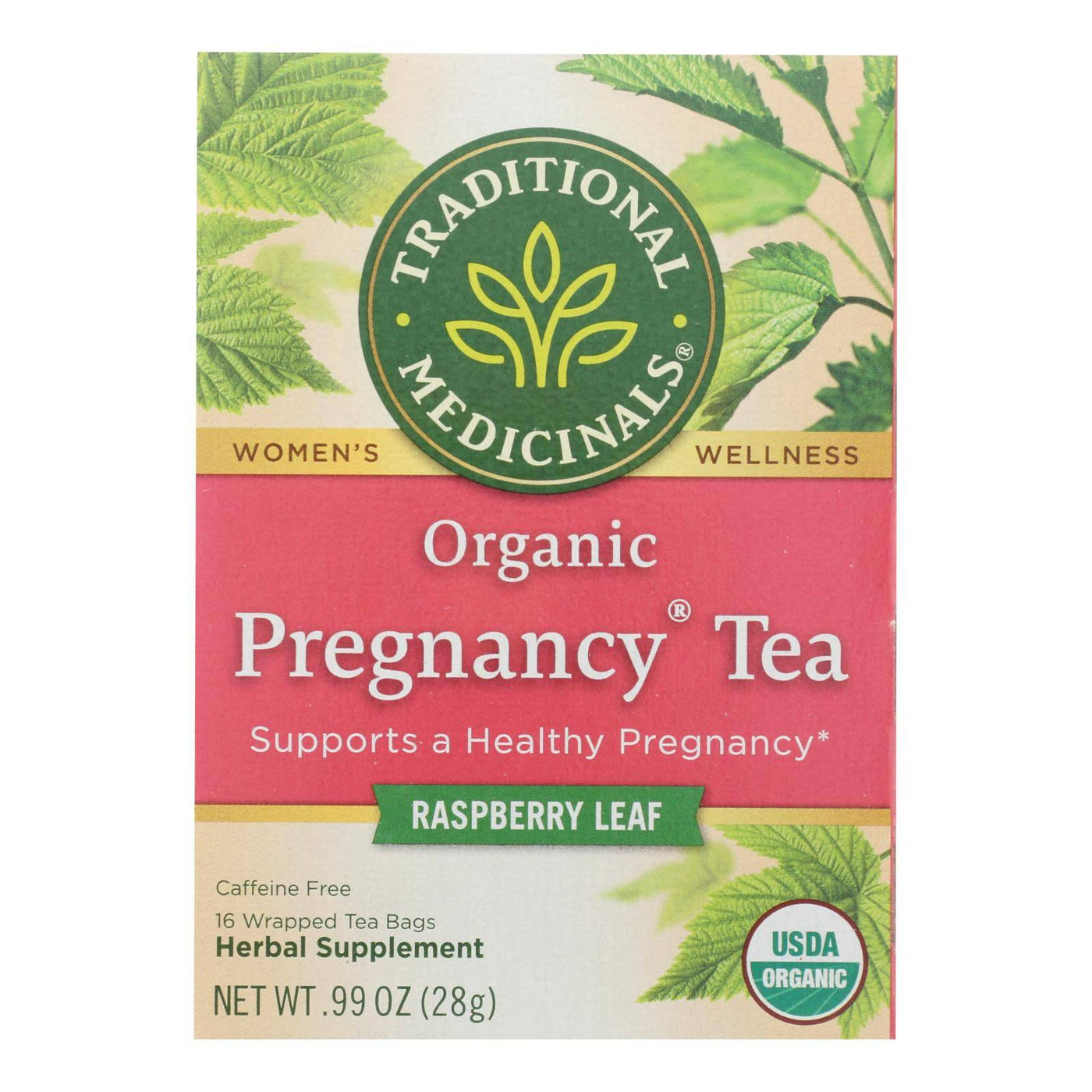 Buy Traditional Medicinals Organic Pregnancy Herbal Tea - 16 Tea Bags - Case Of 6  at OnlyNaturals.us