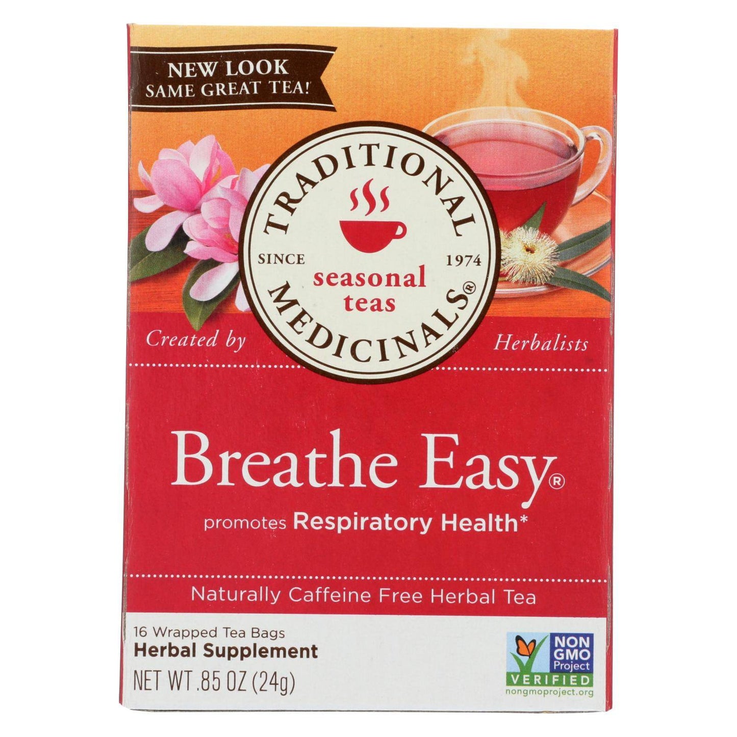 Buy Traditional Medicinals Breathe Easy Herbal Tea - 16 Tea Bags - Case Of 6  at OnlyNaturals.us