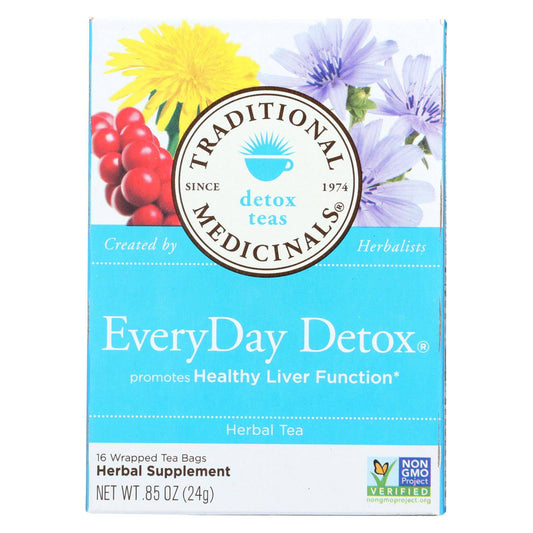 Buy Traditional Medicinals Everyday Detox Herbal Tea - Case Of 6 - 16 Bags  at OnlyNaturals.us