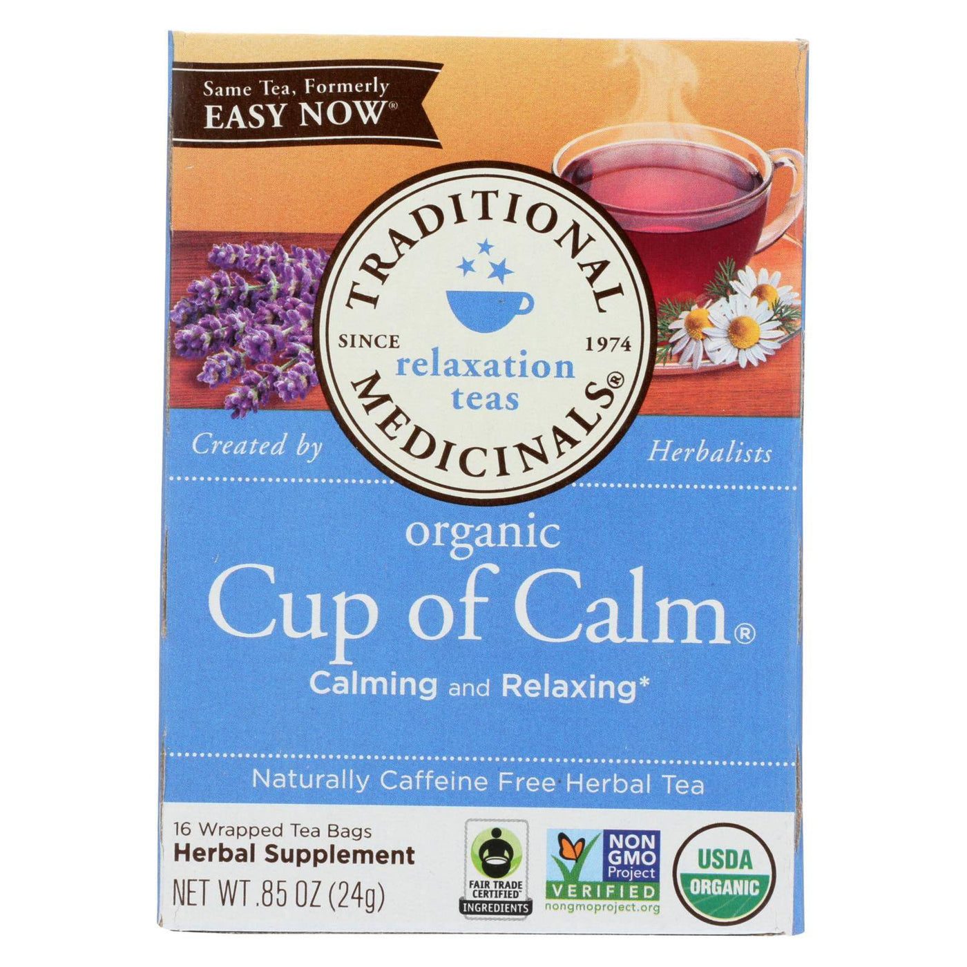 Buy Traditional Medicinals Organic Easy Now Herbal Tea - 16 Tea Bags - Case Of 6  at OnlyNaturals.us
