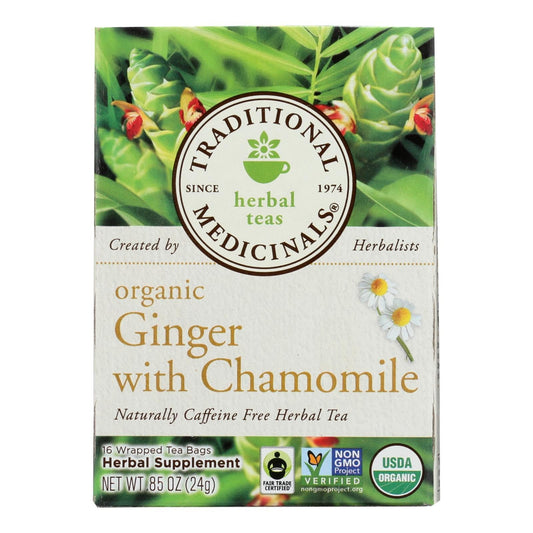 Traditional Medicinals Organic Golden Ginger Tea - Case Of 6 - 16 Bags | OnlyNaturals.us