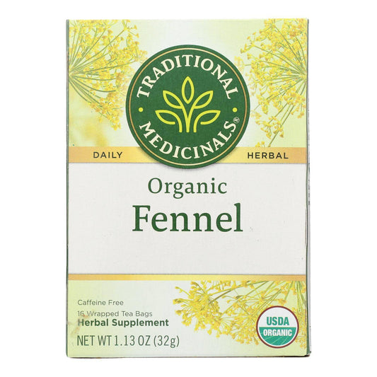 Traditional Medicinals Organic Herbal Tea - Fennel - Case Of 6 - 16 Bags | OnlyNaturals.us