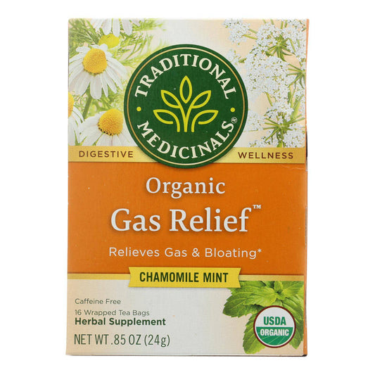 Buy Traditional Medicinals Tea - Organic - Gas Relief - 16 Bags - Case Of 6  at OnlyNaturals.us