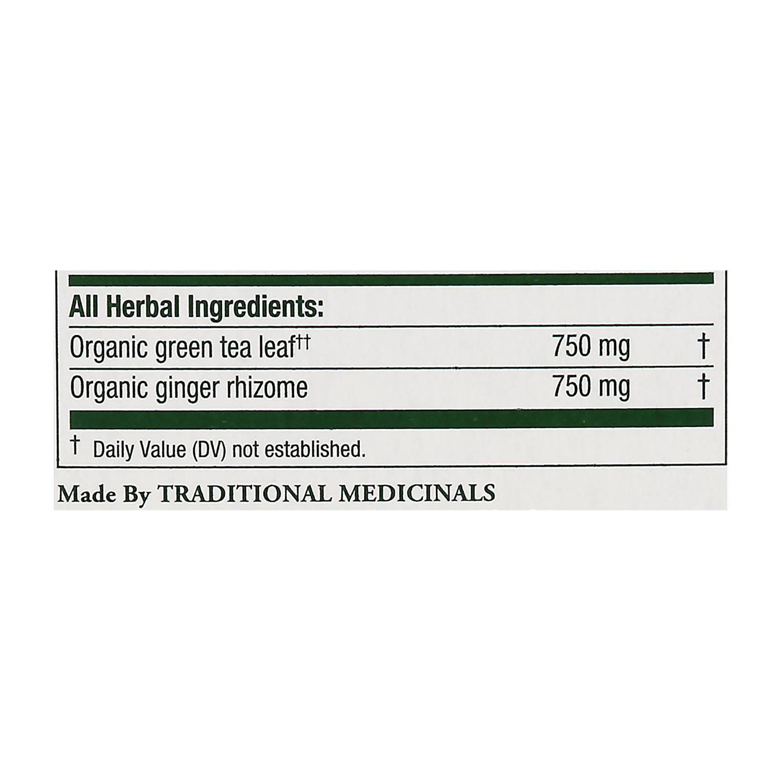 Traditional Medicinals Organic Green Tea Ginger - Case Of 6 - 16 Bags | OnlyNaturals.us