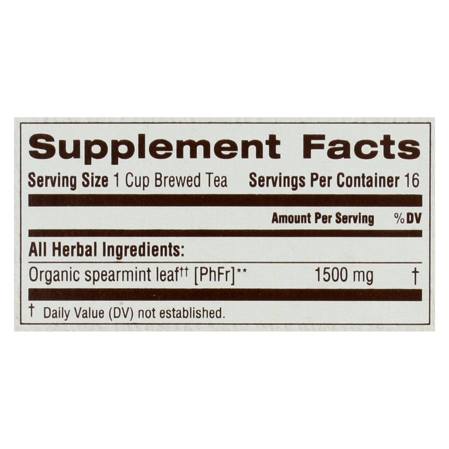 Traditional Medicinals Organic Spearmint Herbal Tea - 16 Tea Bags - Case Of 6 | OnlyNaturals.us