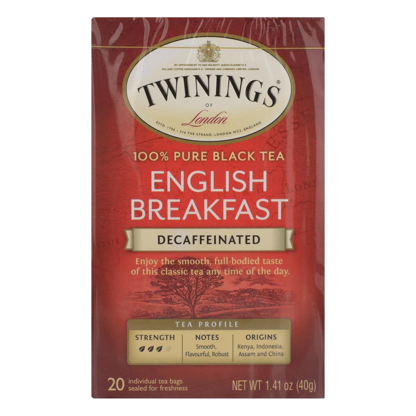 Buy Twinings Tea Breakfast Tea - English Decaffeinated - Case Of 6 - 20 Bags  at OnlyNaturals.us