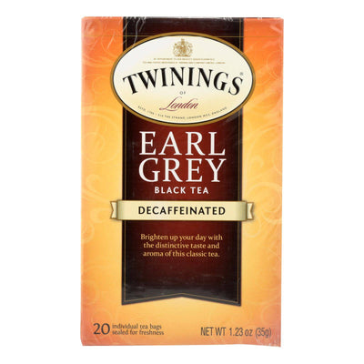 Twinings Tea Earl Grey Tea - Decaffeinated - Case Of 6 - 20 Bags | OnlyNaturals.us