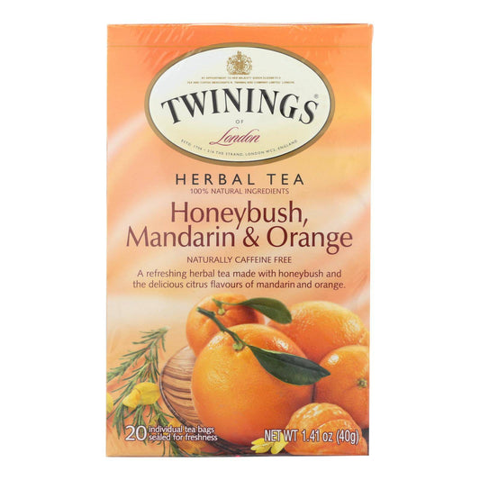 Twinings Tea Herbal Tea - Honeybush Mandarin And Orange - Case Of 6 - 20 Bags | OnlyNaturals.us