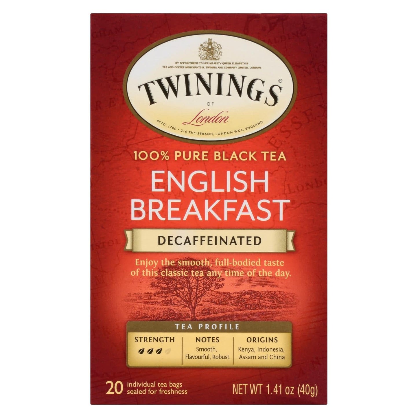 Buy Twinings Tea Breakfast Tea - English Decaffeinated - Case Of 6 - 20 Bags  at OnlyNaturals.us